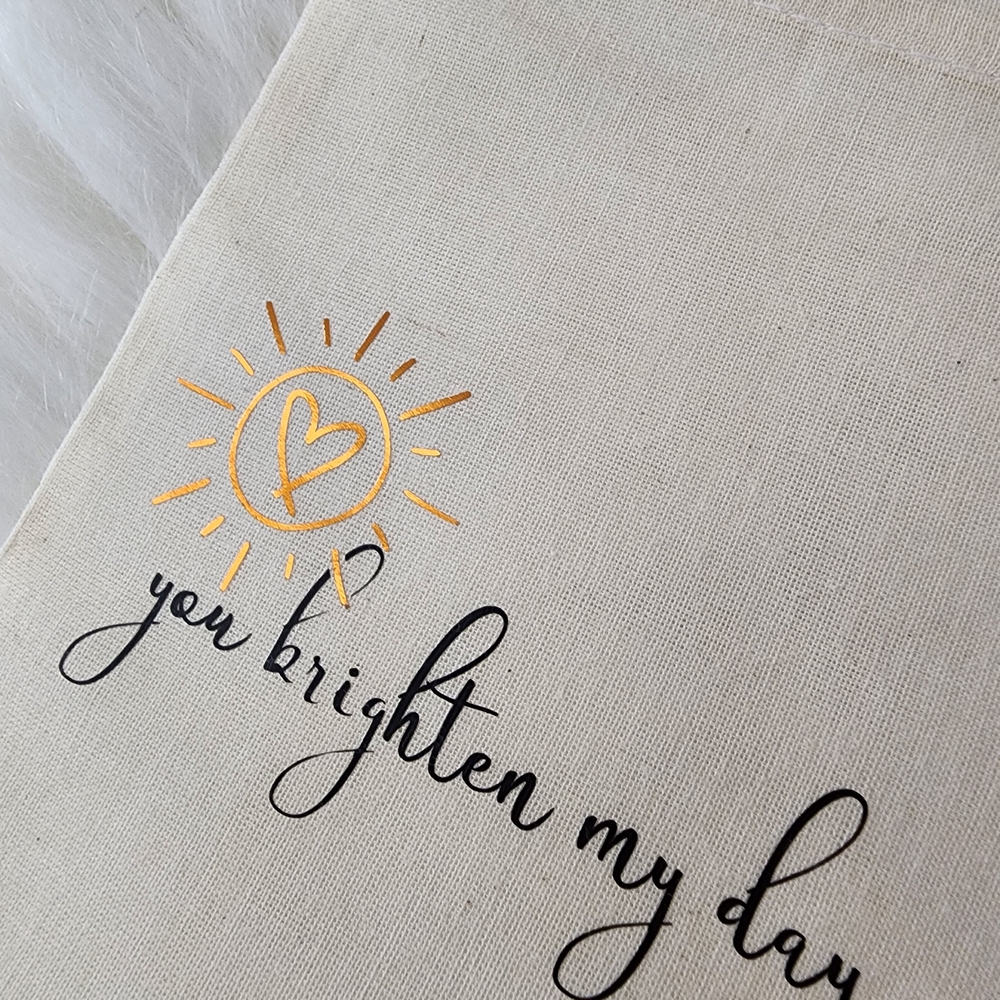 Set of 3 Canvas Bags with Inspirational Prints You Are My Sunshine - Picture 7 of 13